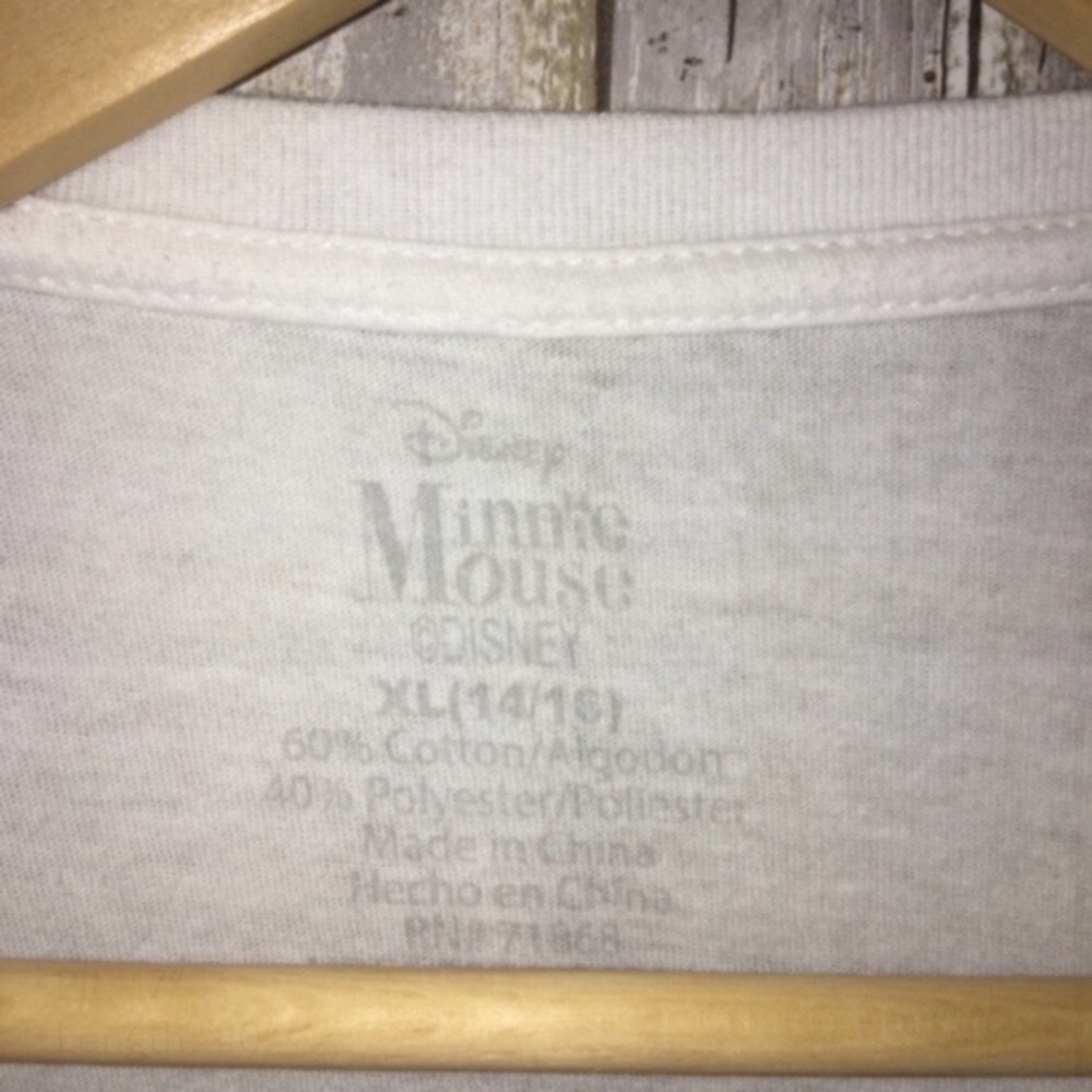 Kids Minnie Mouse Glitter Tee - Picture 4 of 4